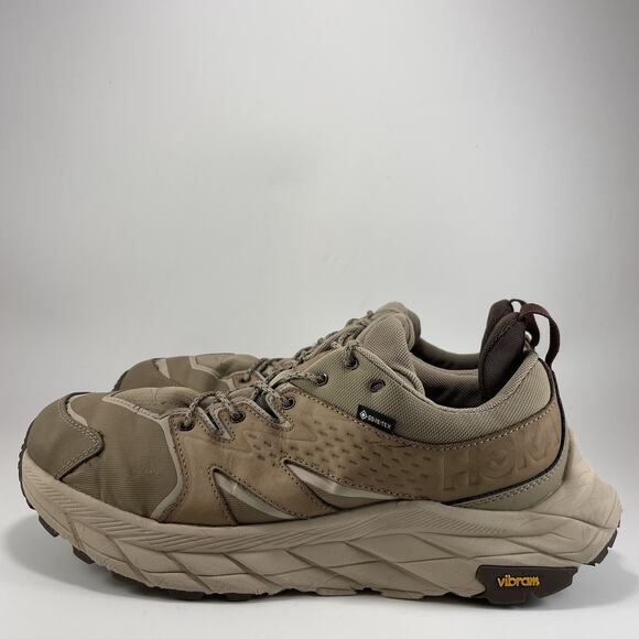 Hoka One One Anacapa Low GTX Trail Running Mens Size 11.5 D Tan Brown Goretex - Picture 3 of 10